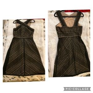 Stunning BCBG MaxAzria mid length black dress